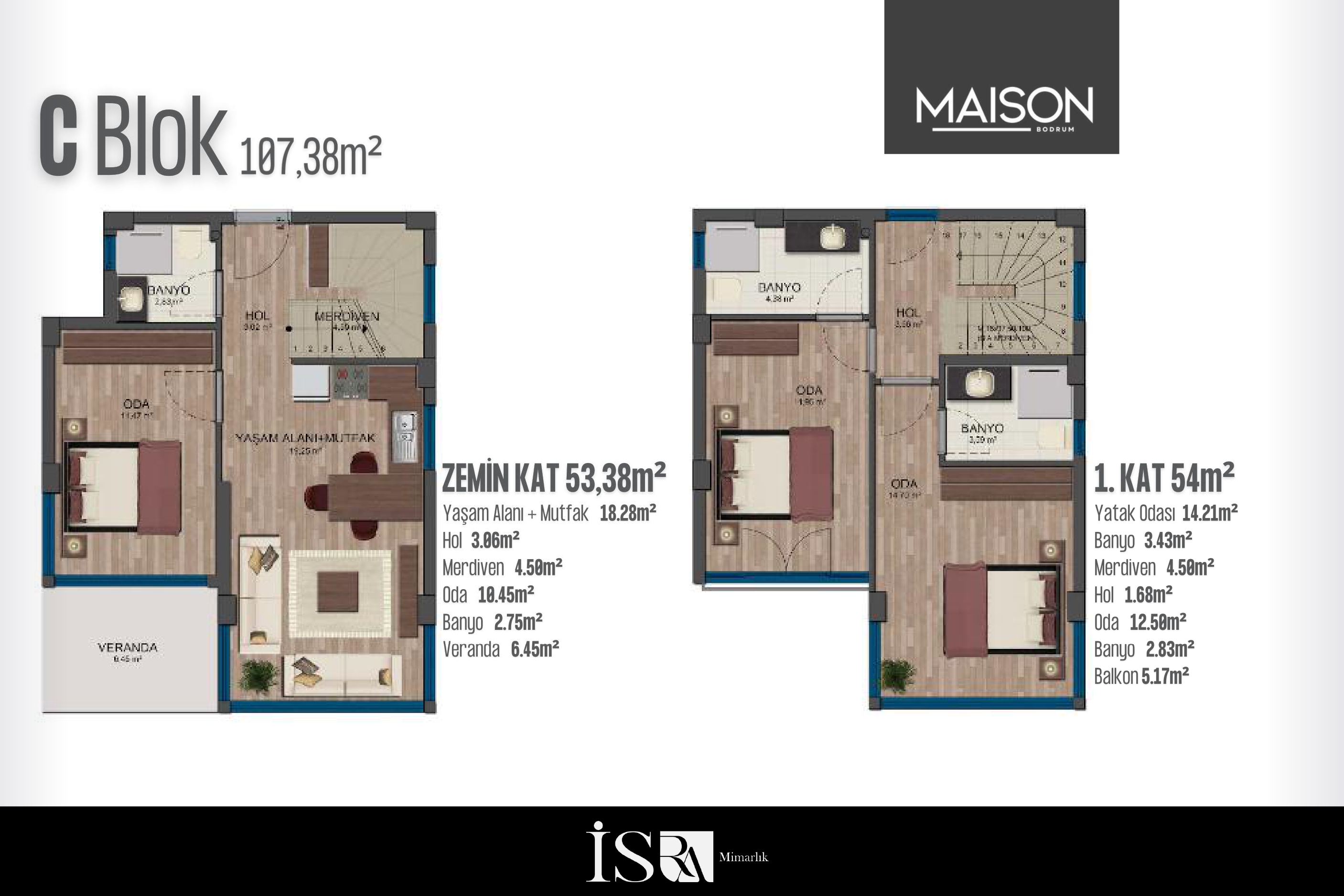 Maison Bodrum — Mutfak ve Salon