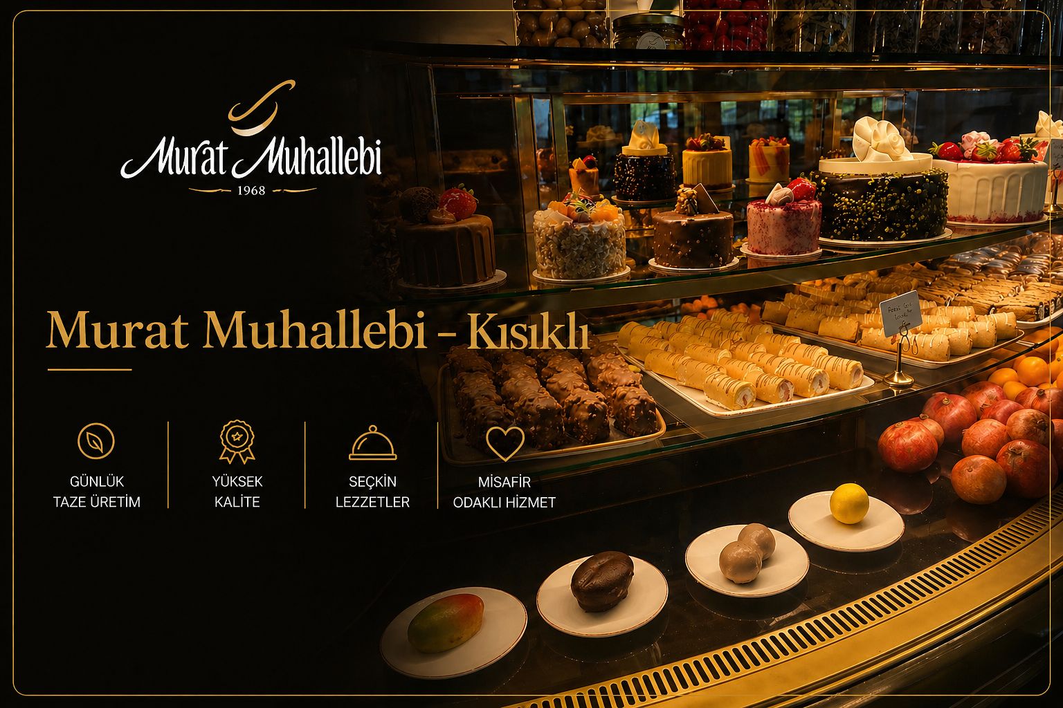 Murat Muhallebi Tatlı Vitrini